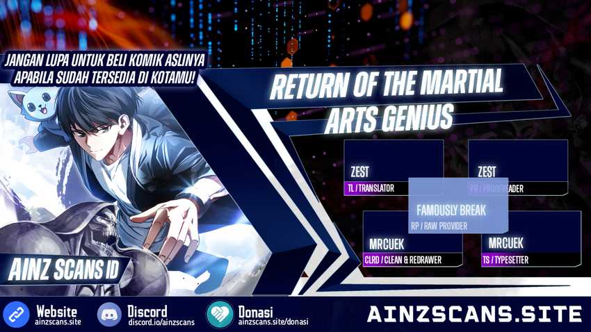 Return Of The Martial Arts Genius Chapter 19 Bahasa Indonesia