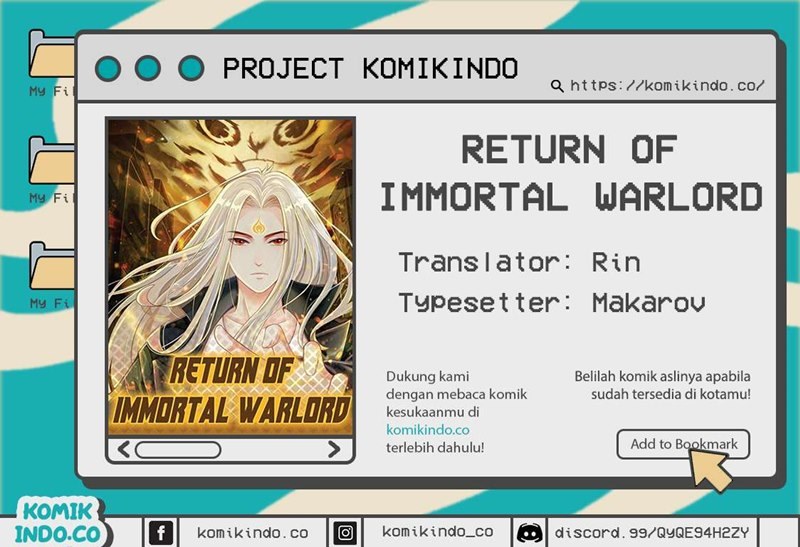 Return of Immortal Warlord Chapter 02 Bahasa Indonesia