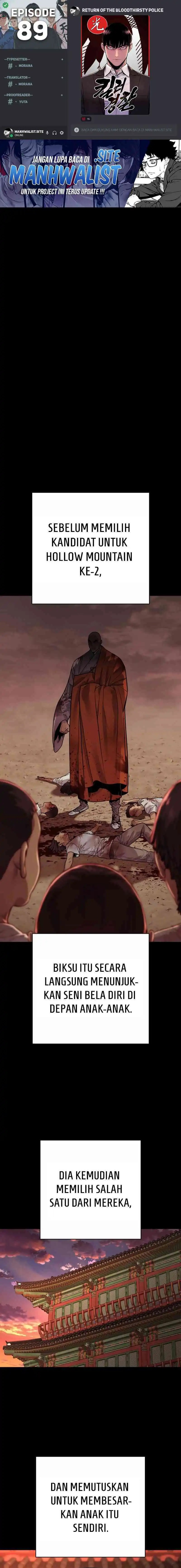 Return of the Bloodthirsty Police Chapter 89 Bahasa Indonesia