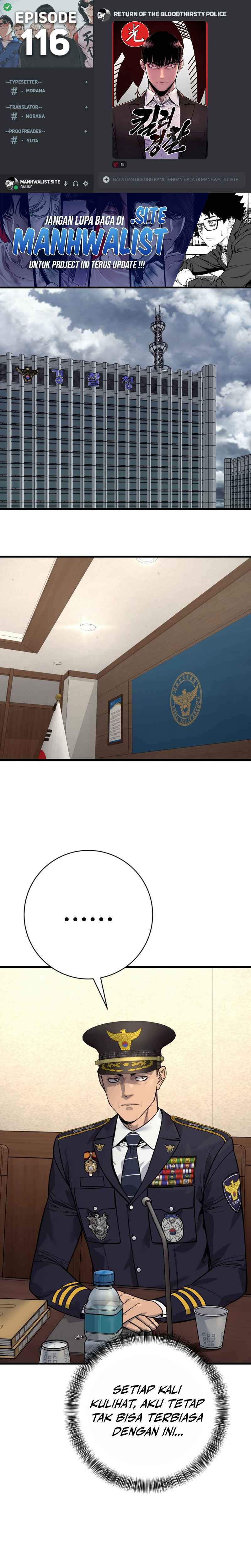 Return of the Bloodthirsty Police Chapter 116 Bahasa Indonesia