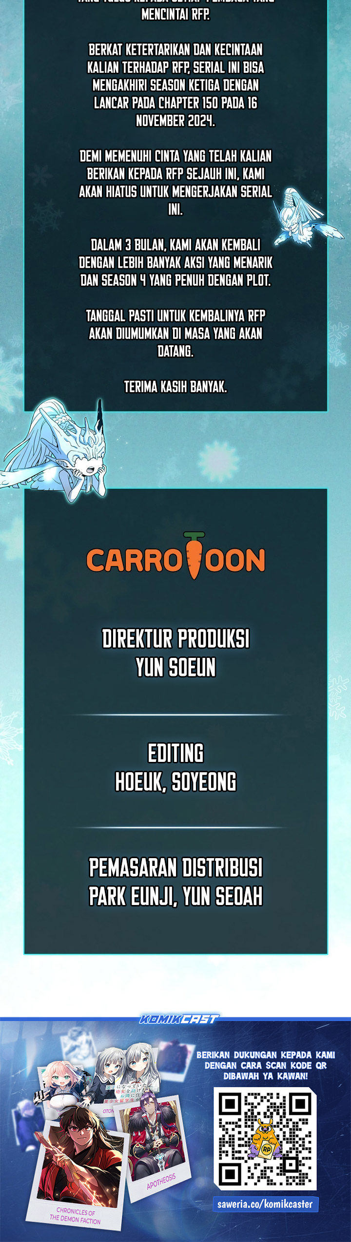 Return of the Frozen Player Chapter 150 Bahasa Indonesia