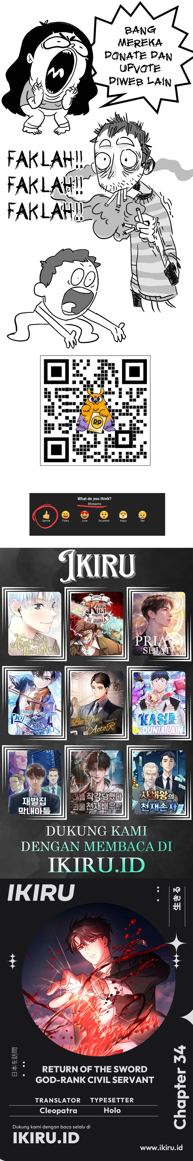 Return of the High-Ranking Civil Servant Chapter 34 Bahasa Indonesia