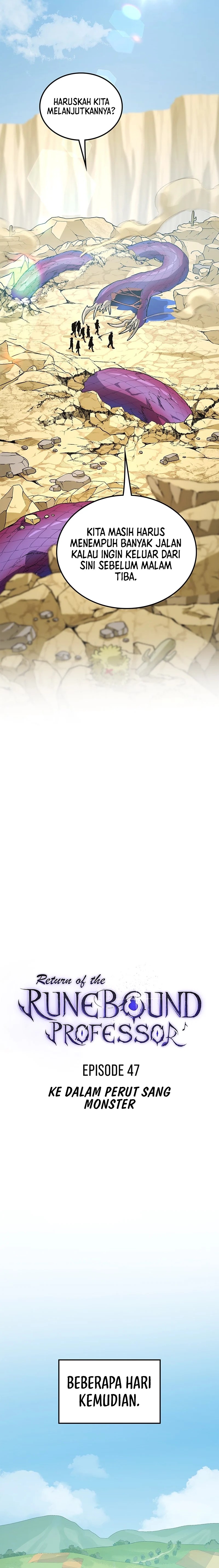 Return of the Runebound Professor Chapter 47 Bahasa Indonesia