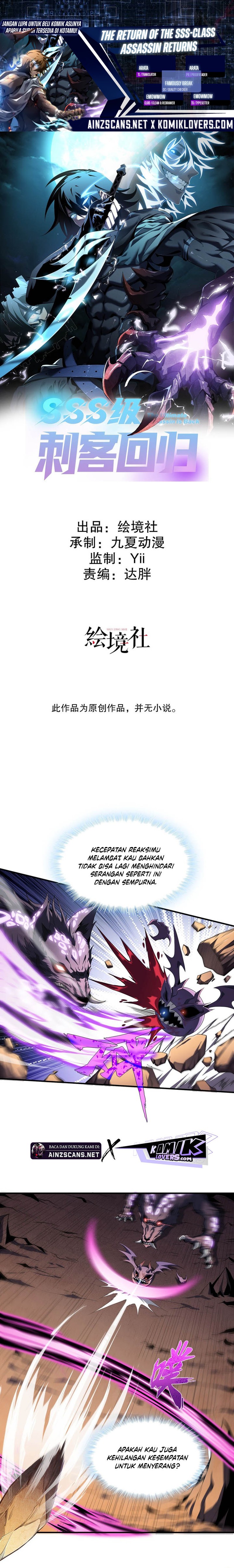 Return of the SSS-Class Assassin Chapter 03 Bahasa Indonesia