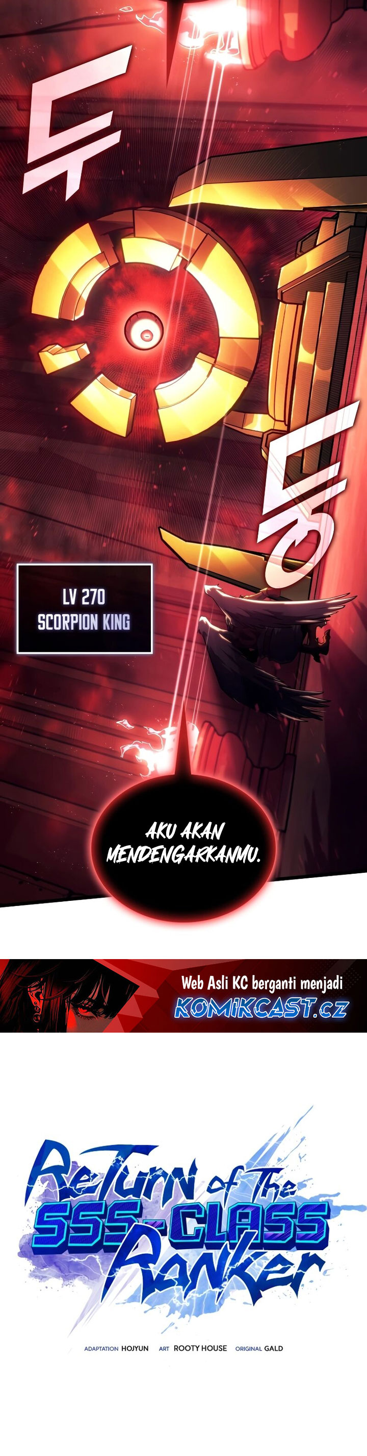 Return of the SSS-Class Ranker Chapter 117 Bahasa Indonesia