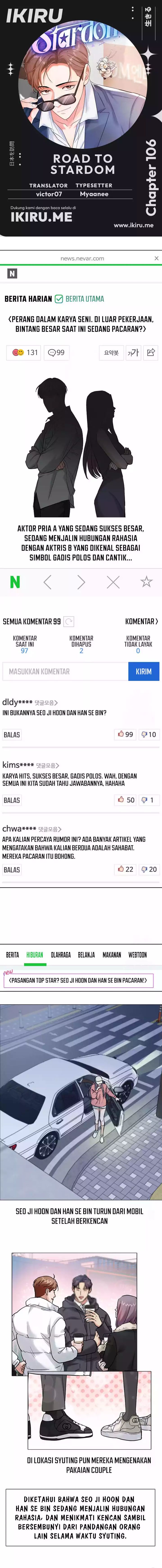 Road to Stardom Chapter 106 Bahasa Indonesia
