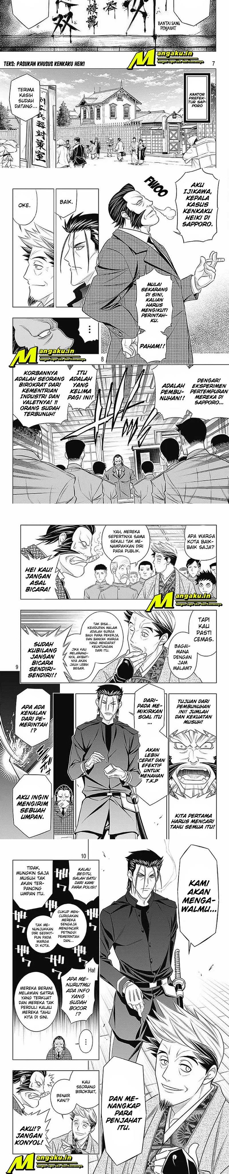 Rurouni Kenshin: Meiji Kenkaku Romantan – Hokkaido-hen Chapter 36 Bahasa Indonesia