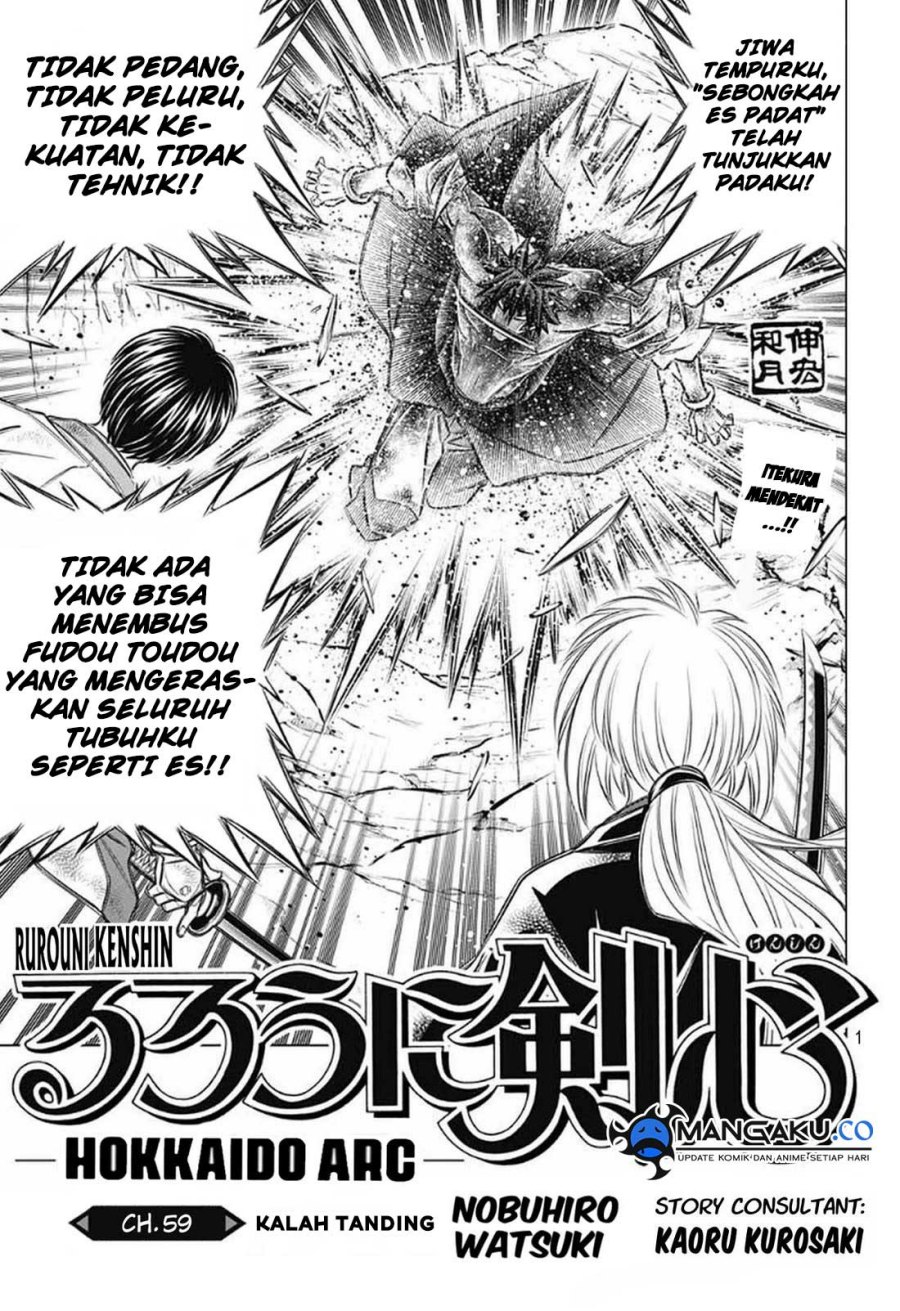 Rurouni Kenshin: Meiji Kenkaku Romantan – Hokkaido-hen Chapter 59 Bahasa Indonesia