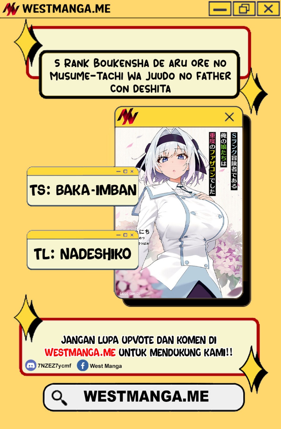 S Rank Boukensha de aru Ore no Musume-tachi wa Juudo no Father Con deshita Chapter 55 Bahasa Indonesia