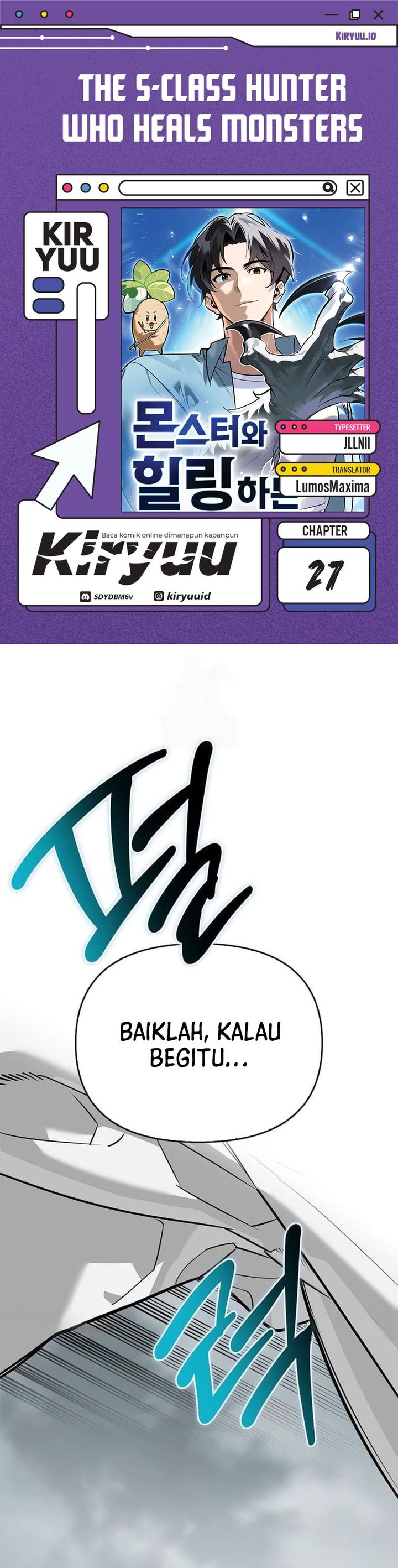 S-Class Hunter Heals with Monsters Chapter 27 Bahasa Indonesia