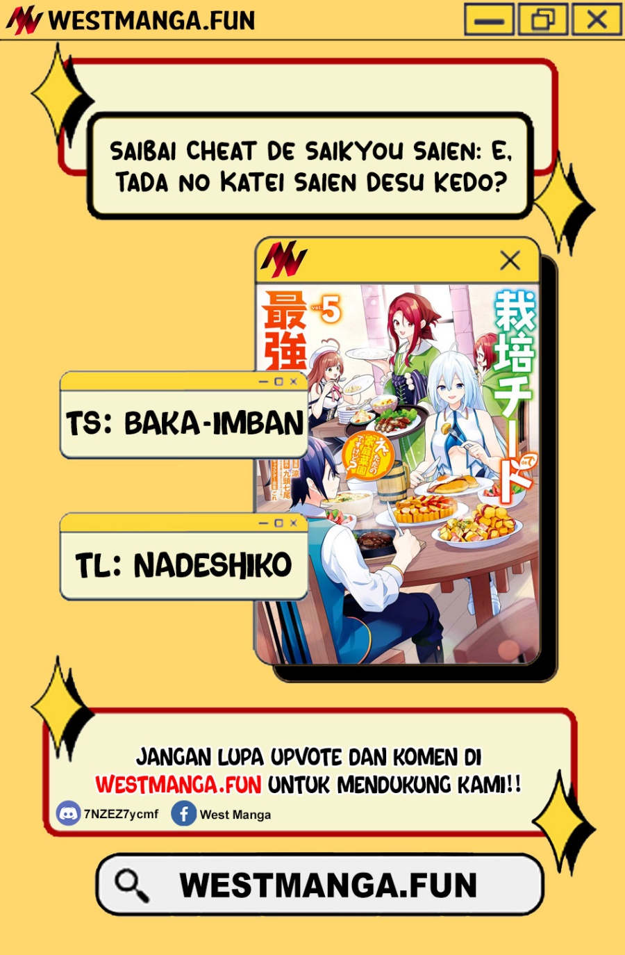 Saibai Cheat de Saikyou Saien E, Tada no Katei Saiendesu kedo? Chapter 14 Bahasa Indonesia