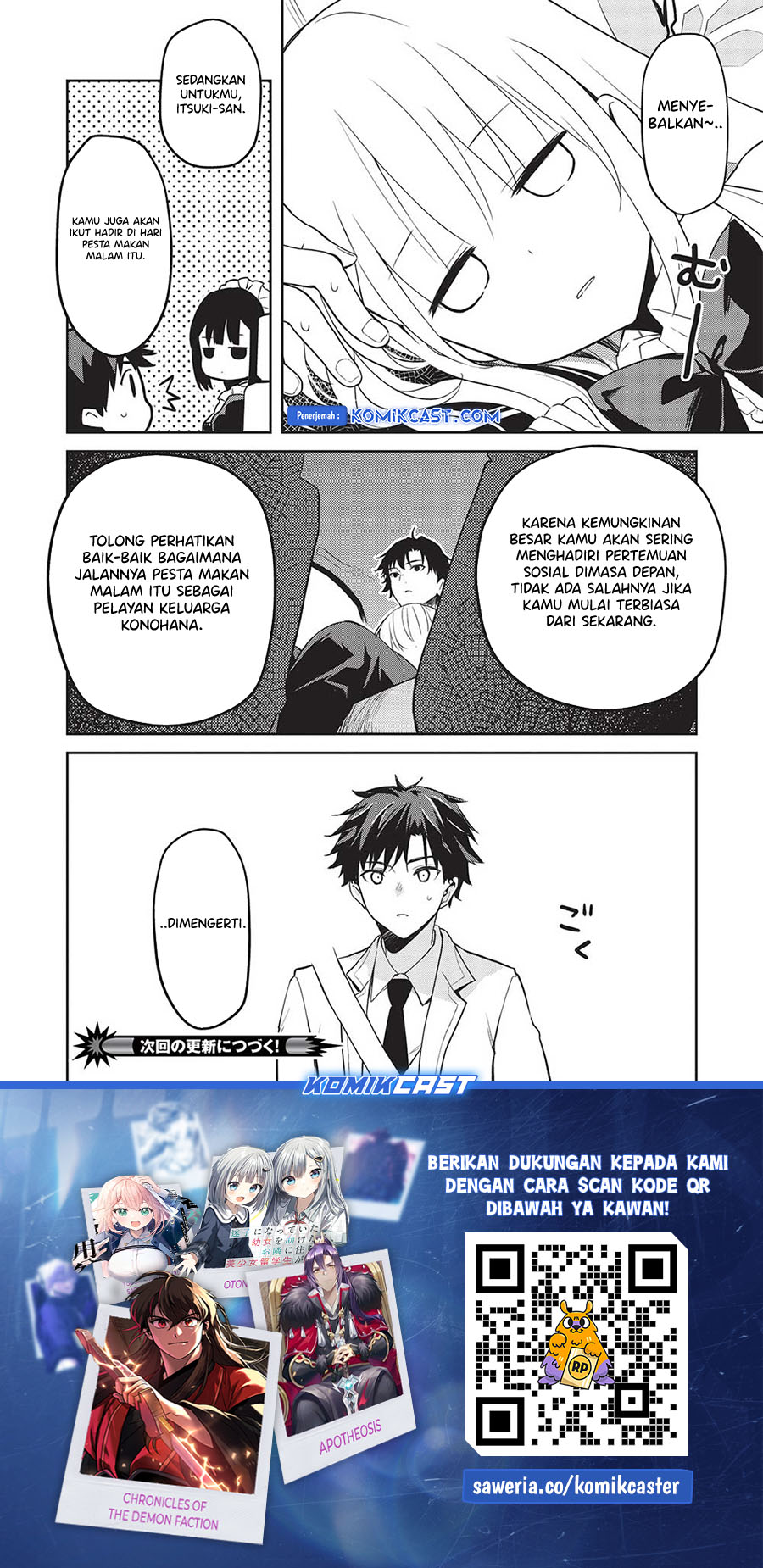 Saijo no Osewa ~Takane no Hana Darakena Meimon Kou de, Gakuin Ichi no Ojou-sama (Seikatsu Noryoku Kaimu) o Kagenagara Osewa suru Koto ni Narimashita~ chapter 17