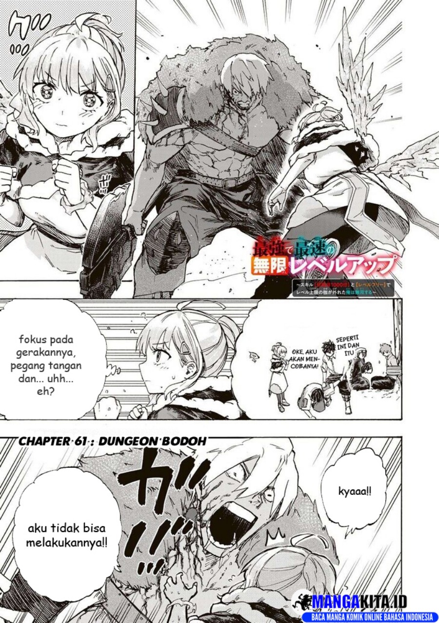 Saikyou de Saisoku no Mugen Level Up Chapter 61 Bahasa Indonesia