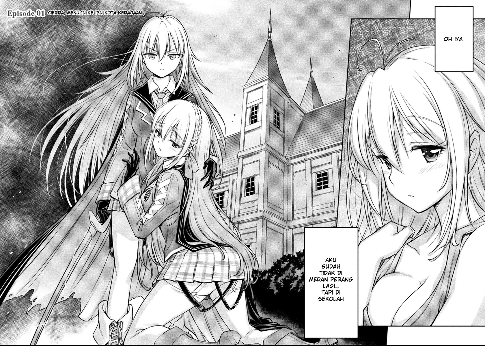 Saikyou no Youhei Shoujo no Gakuen Seikatsu (School Life of A Mercenary Girl) chapter 1