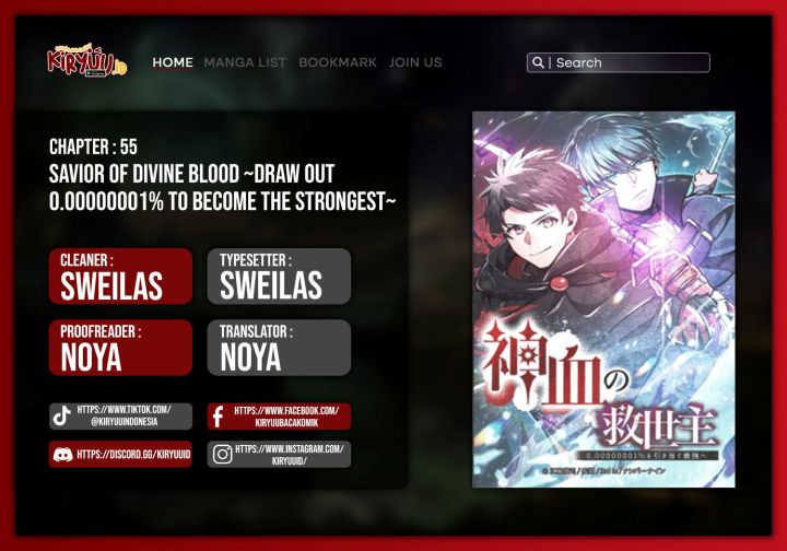 Savior of Divine Blood ~Draw Out 0.00000001% to Become the Strongest~ chapter 55