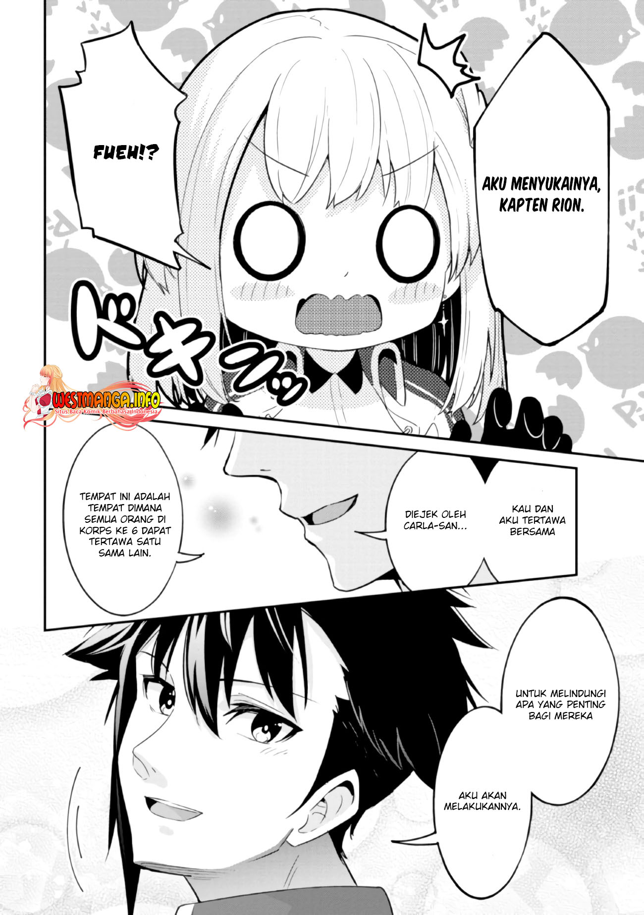 Seikishi ni Natta kedo Danchou no Oppai ga Sugosugite Kokoro ga Kiyomerarenai Chapter 07 Bahasa Indonesia