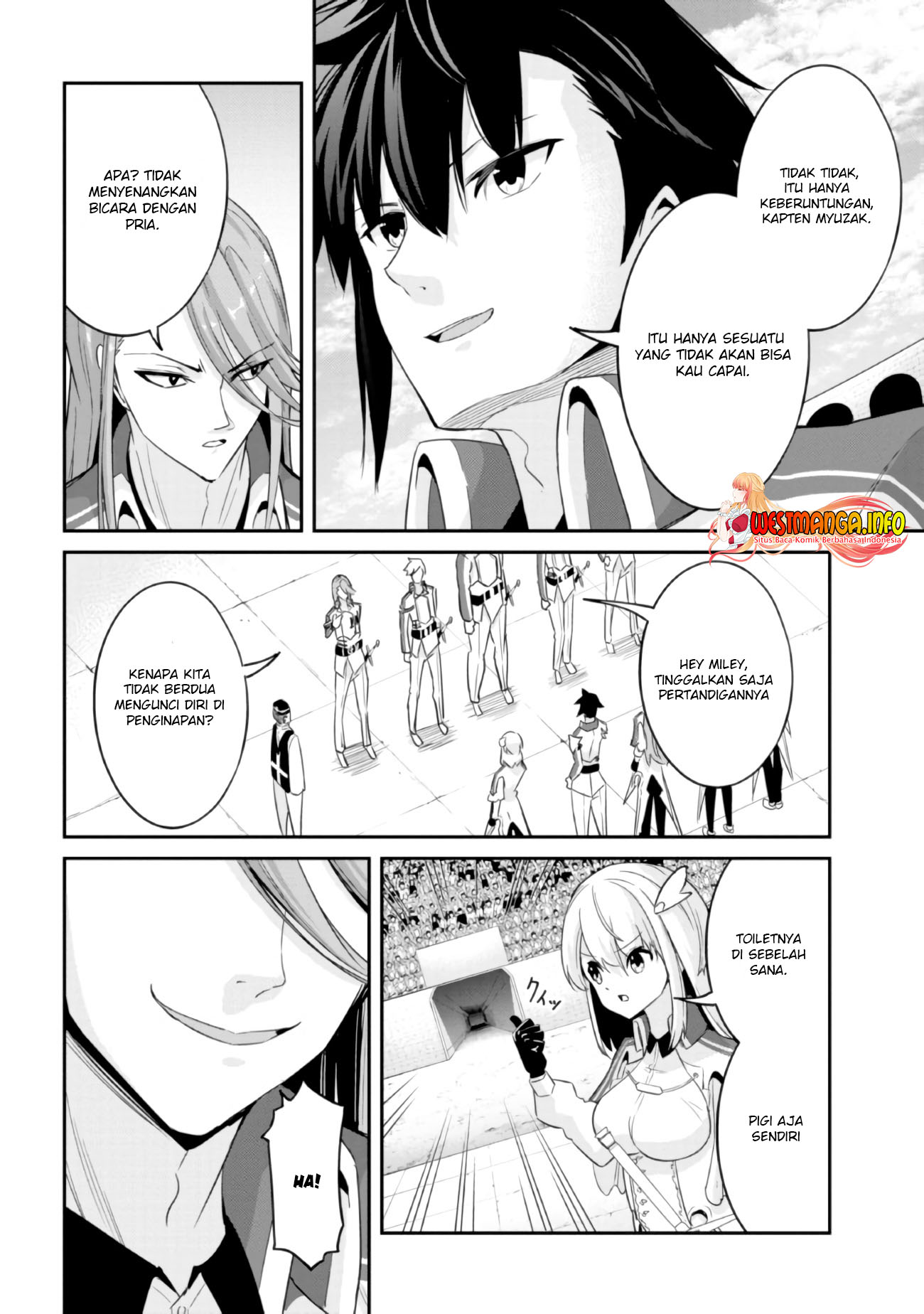 Seikishi ni Natta kedo Danchou no Oppai ga Sugosugite Kokoro ga Kiyomerarenai Chapter 07 Bahasa Indonesia