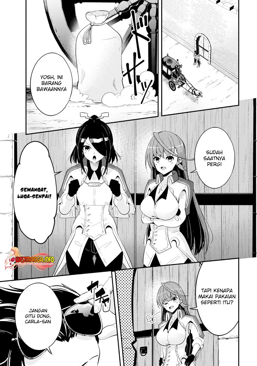 Seikishi ni Natta kedo Danchou no Oppai ga Sugosugite Kokoro ga Kiyomerarenai Chapter 19.1 Bahasa Indonesia