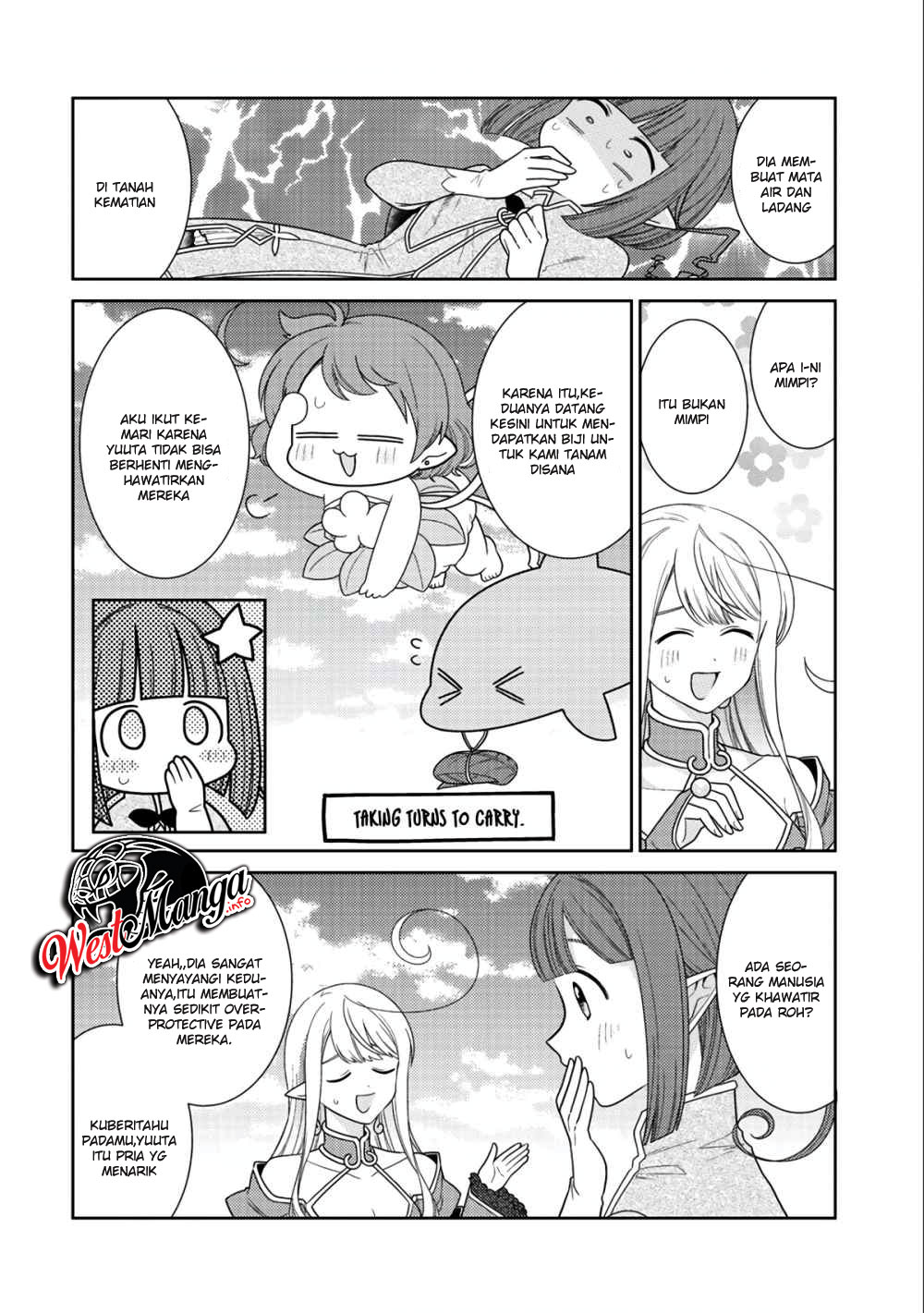 Seirei-tachi no Rakuen to Risou no Isekai Seikatsu chapter 13