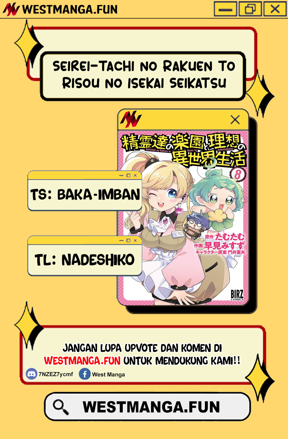 Seirei-tachi no Rakuen to Risou no Isekai Seikatsu chapter 72