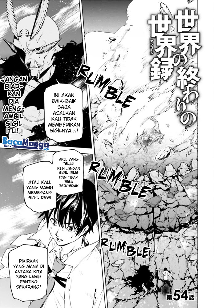 Sekai no Owari no Sekairoku Chapter 54 Bahasa Indonesia