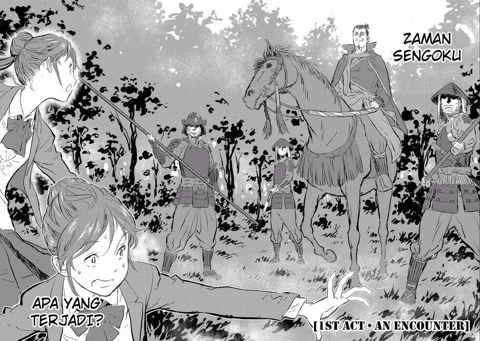 Sengoku Komachi Kuroutan: Noukou Giga Chapter 01 Bahasa Indonesia