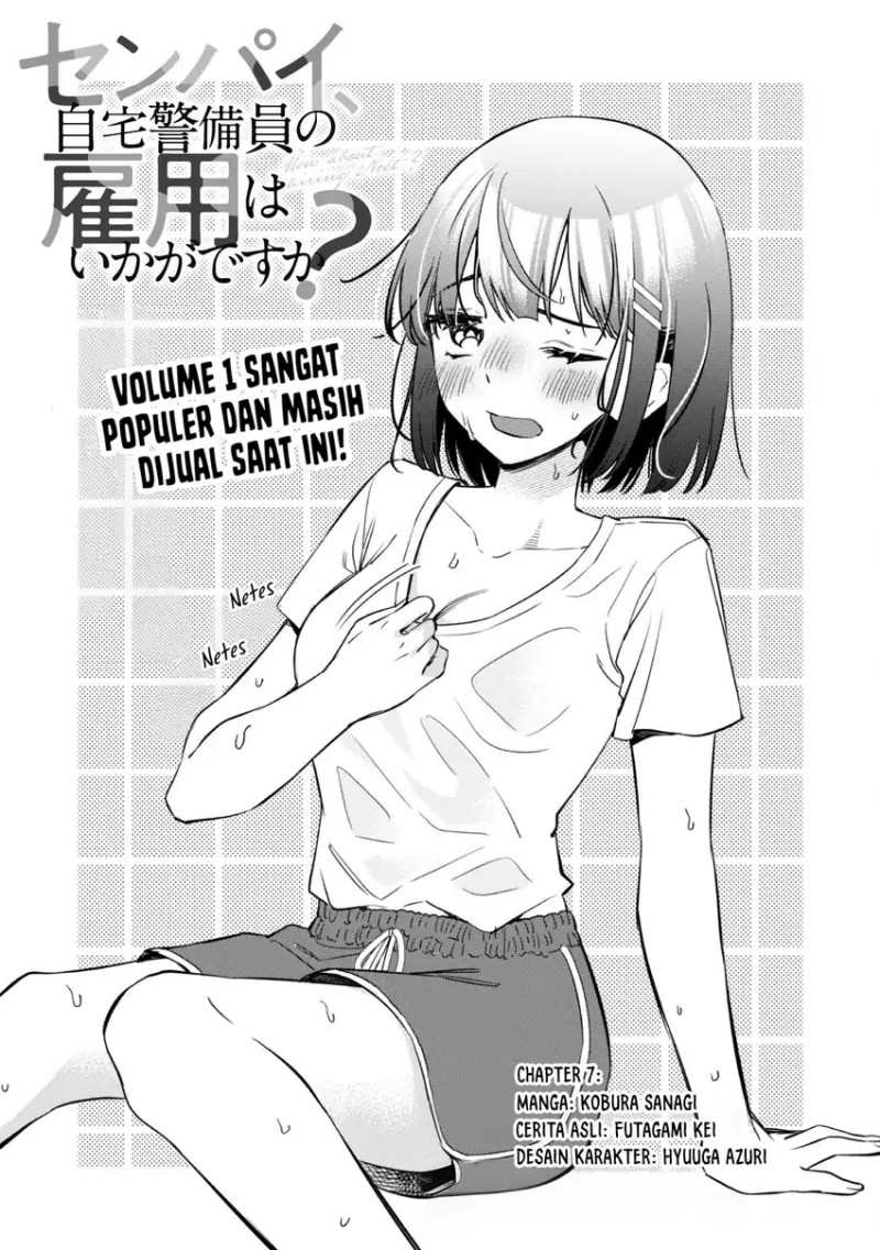 Senpai, Jitaku Keibiin no Koyou wa Ikaga desu ka? Chapter 07 Bahasa Indonesia