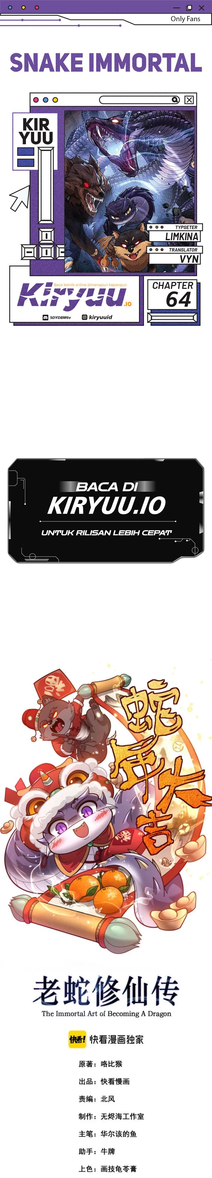 Serpent Ancestor (Snake Immortal: The Tale of a Snake’s Cultivation to Immortality) Chapter 64 Bahasa Indonesia