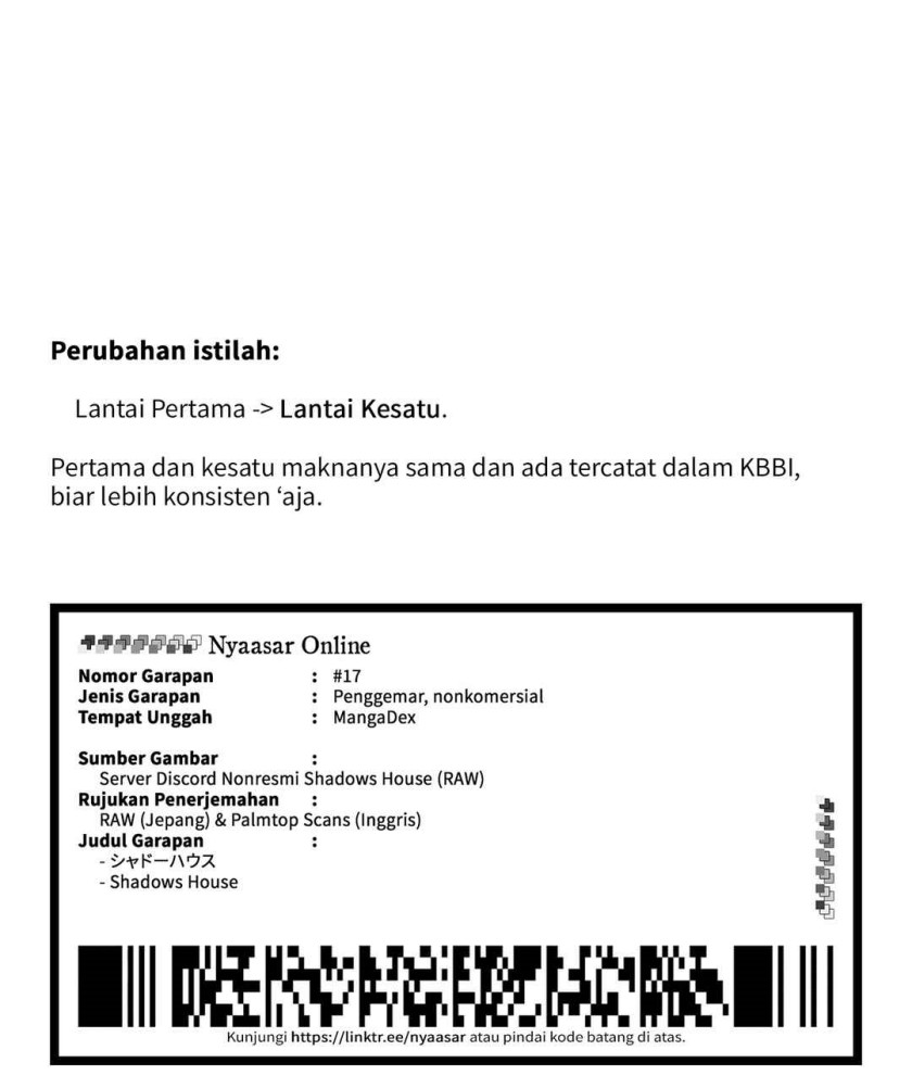 Shadows House Chapter 187 Bahasa Indonesia