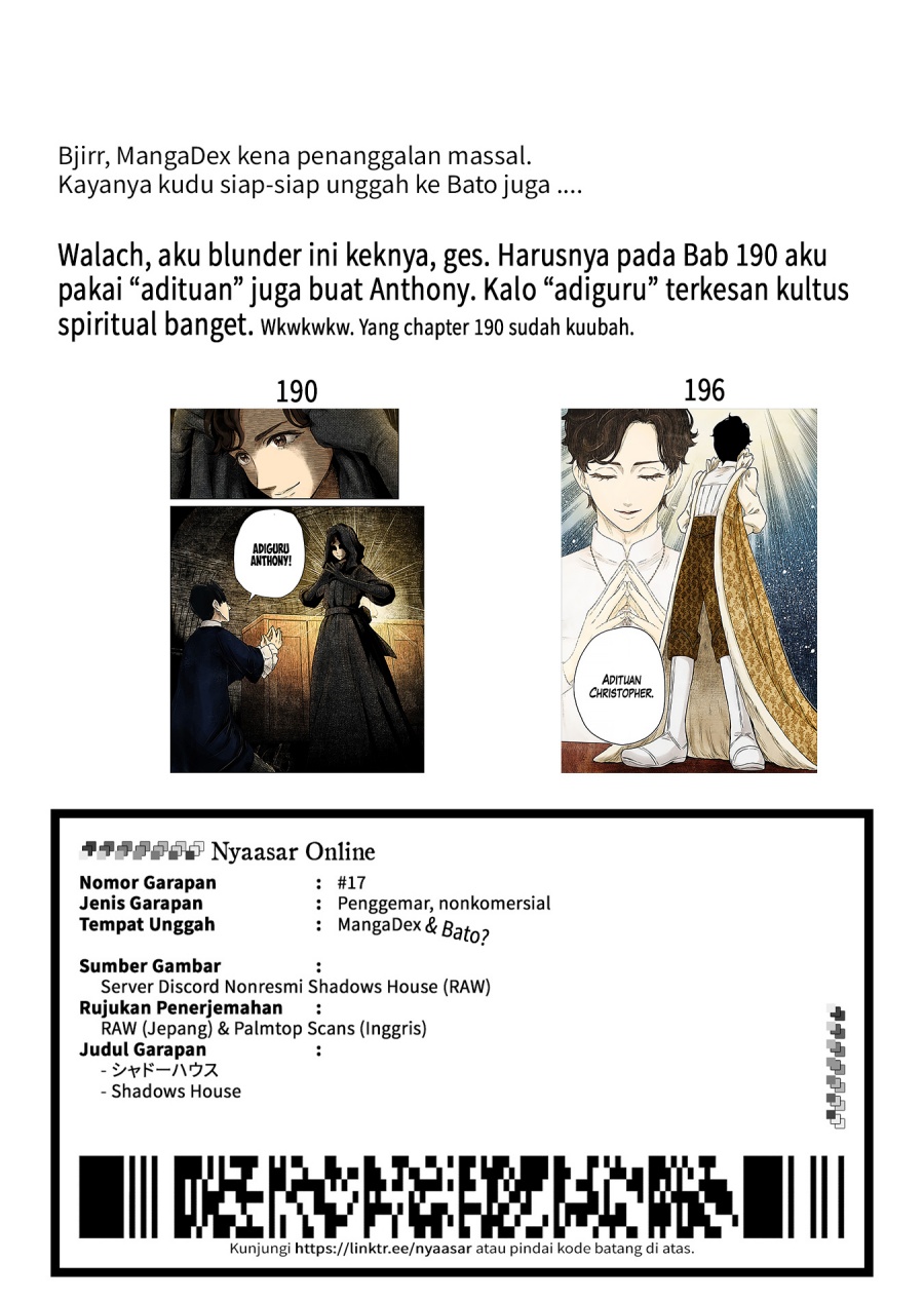 Shadows House Chapter 196 Bahasa Indonesia