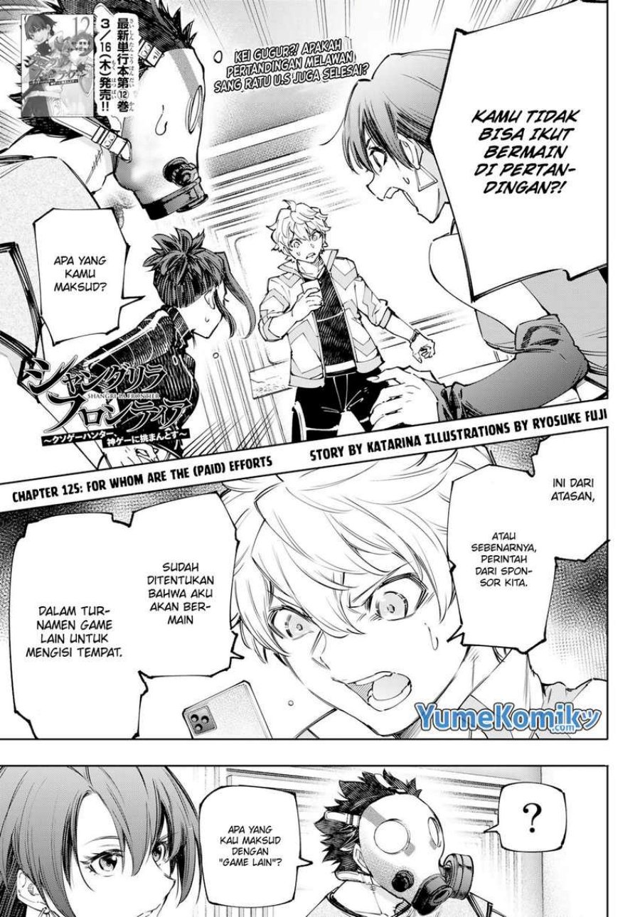 Shangri-La Frontier ~ Kusoge Hunter, Kamige ni Idoman to su~ chapter 125