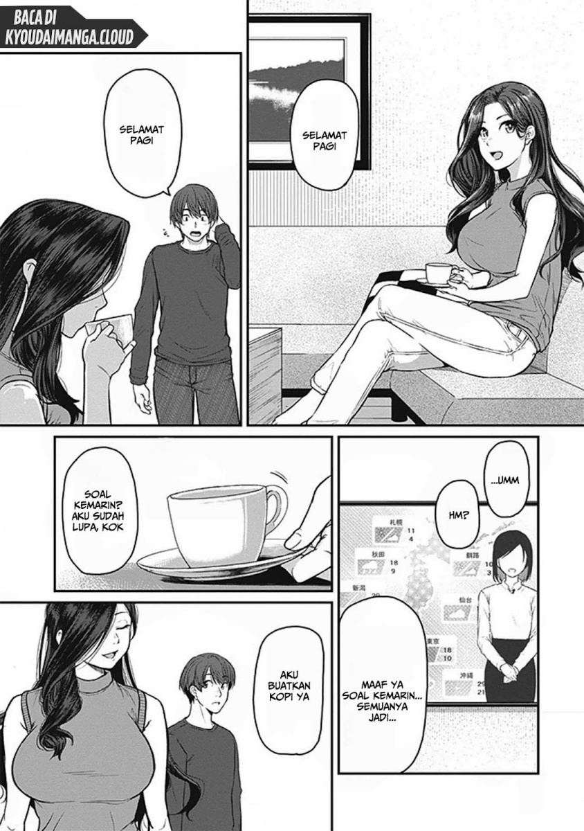 Shigoto Kaeri, Dokushin no Bijin Doushi ni Tanomarete Chapter 14 Bahasa Indonesia