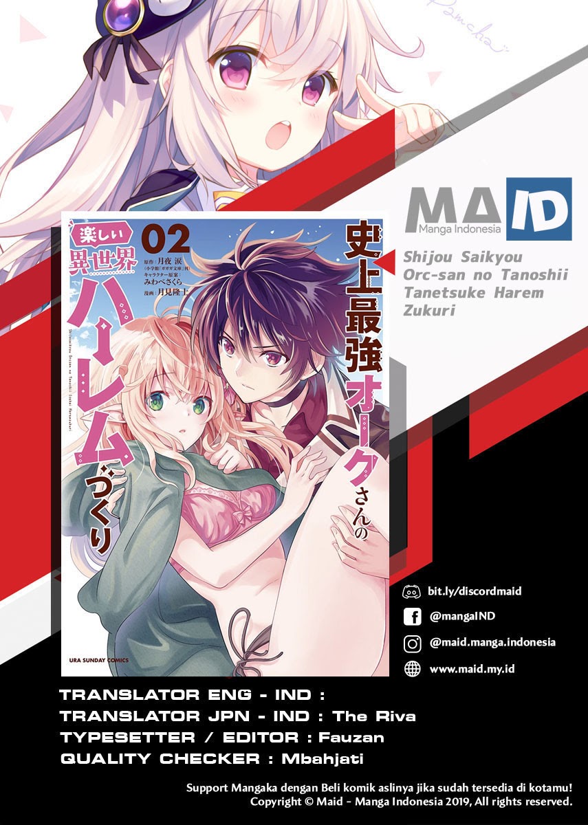 Shijou Saikyou Orc-san no Tanoshii Tanetsuke Harem Zukuri Chapter 23 Bahasa Indonesia