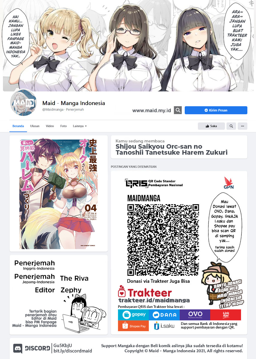 Shijou Saikyou Orc-san no Tanoshii Tanetsuke Harem Zukuri chapter 46
