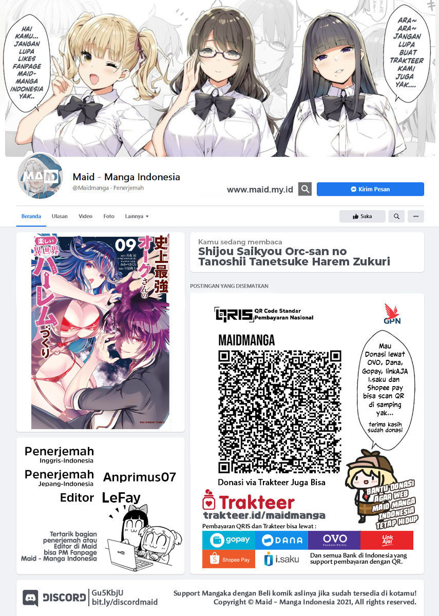 Shijou Saikyou Orc-san no Tanoshii Tanetsuke Harem Zukuri chapter 91