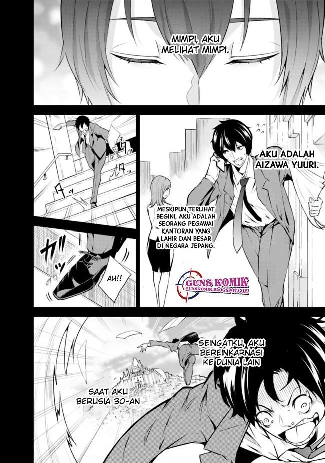 Shijou Saikyou no Mahou Kenshi, F Rank Boukensha ni Tensei Suru Chapter 01.2 Bahasa Indonesia