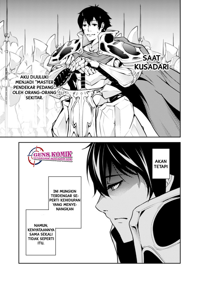 Shijou Saikyou no Mahou Kenshi, F Rank Boukensha ni Tensei Suru Chapter 01.2 Bahasa Indonesia
