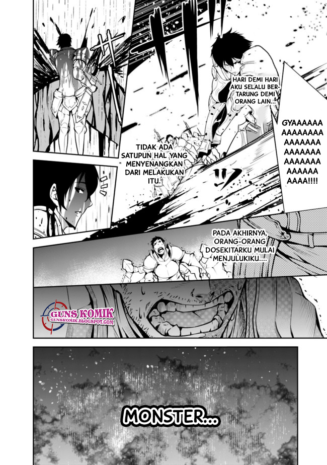 Shijou Saikyou no Mahou Kenshi, F Rank Boukensha ni Tensei Suru Chapter 01.2 Bahasa Indonesia