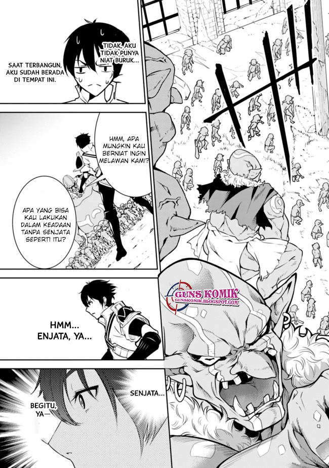 Shijou Saikyou no Mahou Kenshi, F Rank Boukensha ni Tensei Suru Chapter 01.2 Bahasa Indonesia