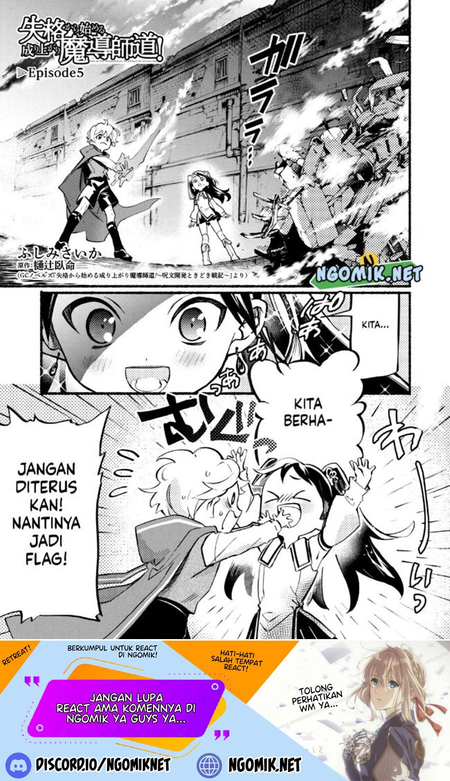 Shikkaku kara Hajimeru Nariagari Madou Shidou! Chapter 05 Bahasa Indonesia