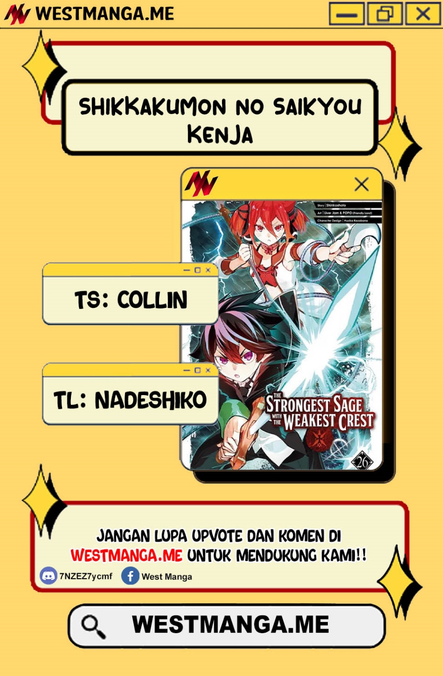 Shikkakumon no Saikyou Kenja Chapter 82 Bahasa Indonesia