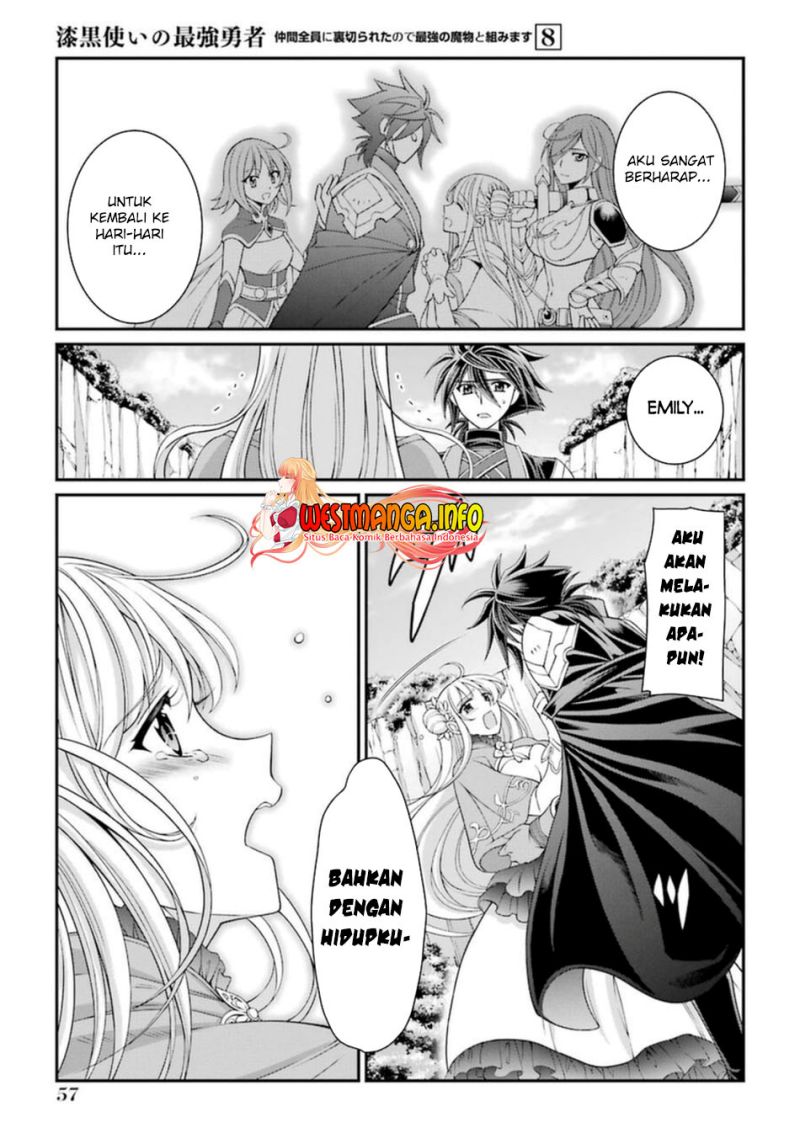 Shikkoku Tsukai no Saikyo Yusha Nakama Zen’in ni Uragira Retanode Saikyo no Mamono Chapter 39 Bahasa Indonesia
