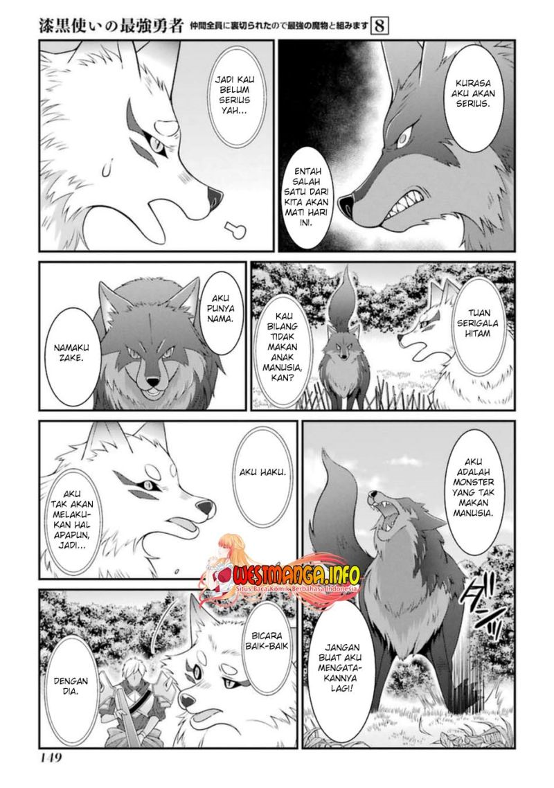 Shikkoku Tsukai no Saikyo Yusha Nakama Zen’in ni Uragira Retanode Saikyo no Mamono chapter 42