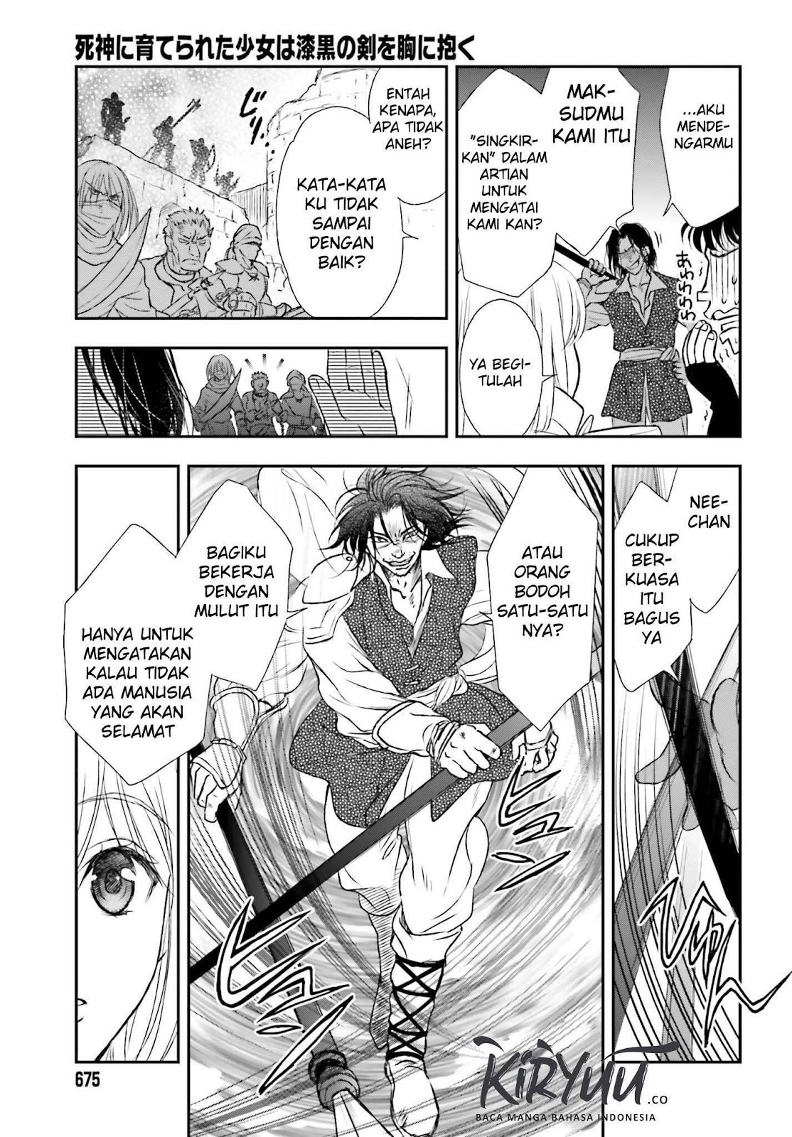 Shinigami ni Sodaterareta Shoujo wa Shikkoku no Tsurugi wo Mune ni Idaku chapter 4