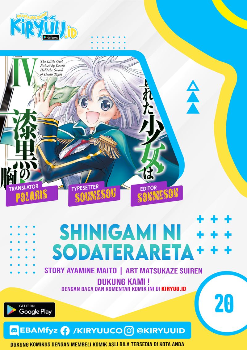 Shinigami ni Sodaterareta Shoujo wa Shikkoku no Tsurugi wo Mune ni Idaku Chapter 20 Bahasa Indonesia