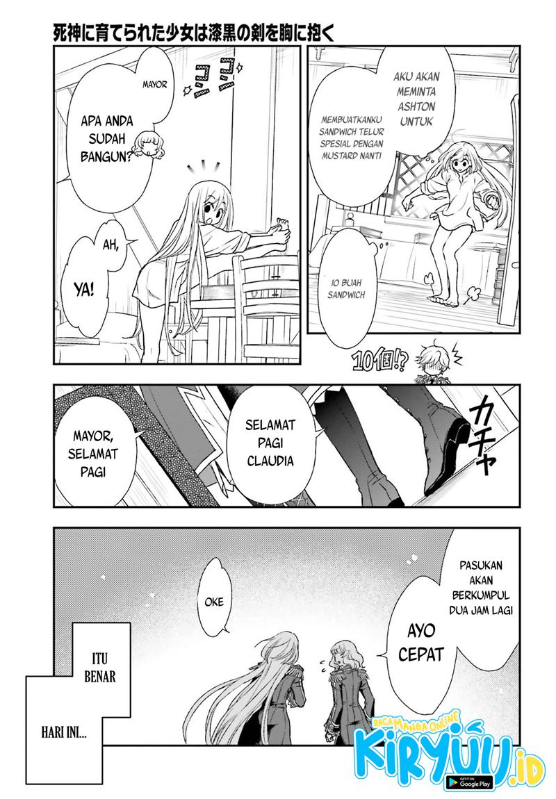 Shinigami ni Sodaterareta Shoujo wa Shikkoku no Tsurugi wo Mune ni Idaku Chapter 20 Bahasa Indonesia