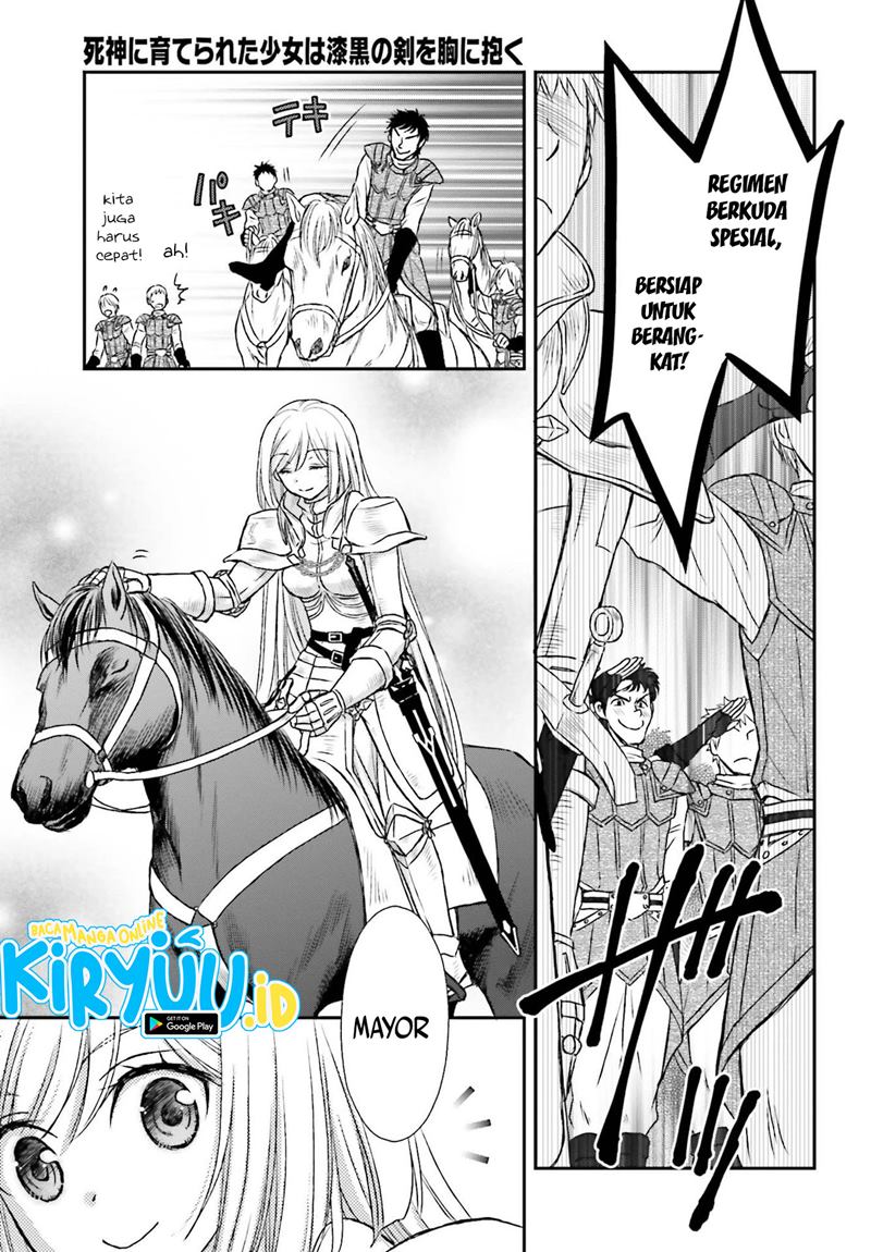 Shinigami ni Sodaterareta Shoujo wa Shikkoku no Tsurugi wo Mune ni Idaku Chapter 20 Bahasa Indonesia