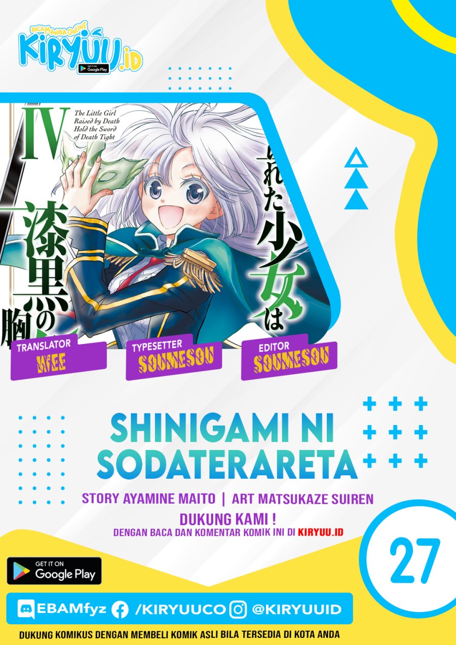 Shinigami ni Sodaterareta Shoujo wa Shikkoku no Tsurugi wo Mune ni Idaku Chapter 27 Bahasa Indonesia