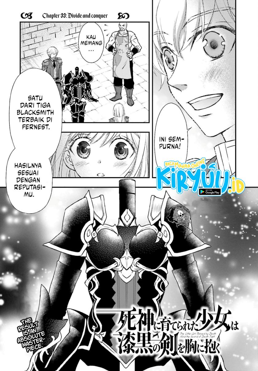 Shinigami ni Sodaterareta Shoujo wa Shikkoku no Tsurugi wo Mune ni Idaku chapter 33