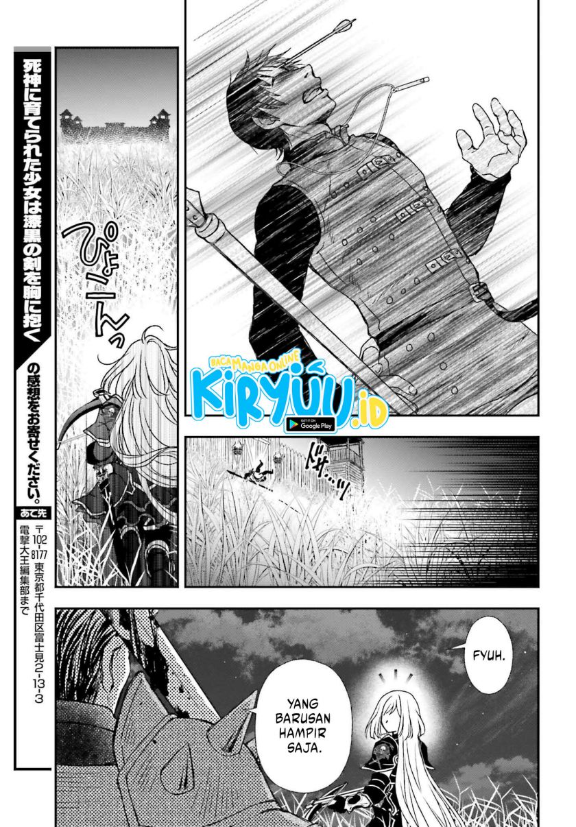 Shinigami ni Sodaterareta Shoujo wa Shikkoku no Tsurugi wo Mune ni Idaku chapter 33